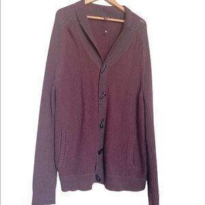 NWOT Express Chunky Knit Maroon Cardigan XL